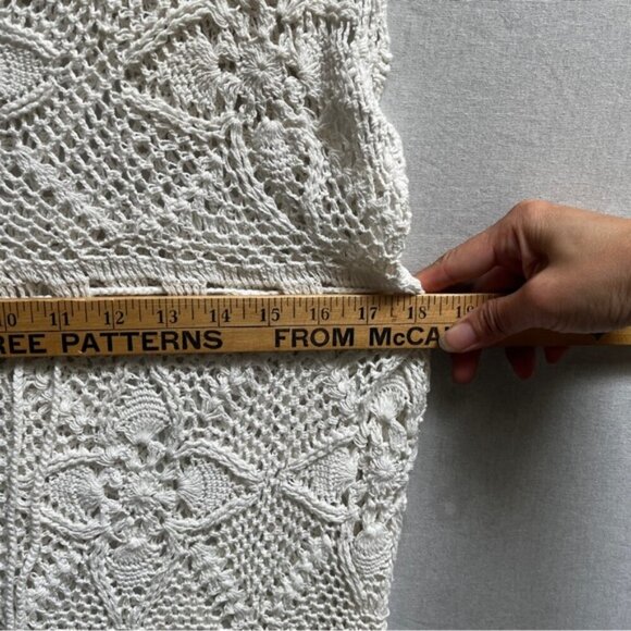 Oysho Elegant Crochet Knit Dress Sz L - Picture 12 of 13